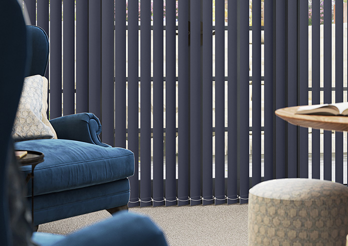 Trinity (Blackout), Navy - Vertical Blind - Image 5